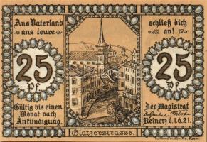 Német Birodalom/Weimari Köztársaság/ Reinerz 1921. 10Pf + 25Pf(6x) + 50Pf(6x) 13klf db, teljes sor T...