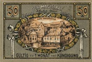 Német Birodalom/Weimari Köztársaság/ Reinerz 1921. 10Pf + 25Pf(6x) + 50Pf(6x) 13klf db, teljes sor T...