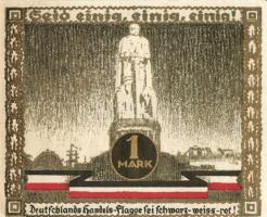 Német Birodalom/Weimari Köztársaság/ Hamburg 1921. 50Pf(ezüst nyomással) + 1M(arany nyomással) 2klf ...
