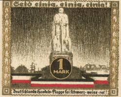 Német Birodalom/Weimari Köztársaság/ Hamburg 1921. 50Pf(ezüst nyomással) + 1M(arany nyomással) 2klf ...