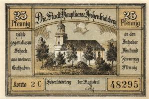 Német Birodalom/Weimari Köztársaság/ Hohenfriedeberg D.N. 25Pf(4x) + 50Pf(4x) + 75Pf + 1,25M 10klf d...