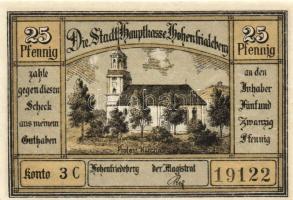 Német Birodalom/Weimari Köztársaság/ Hohenfriedeberg D.N. 25Pf(4x) + 50Pf(4x) + 75Pf + 1,25M 10klf d...