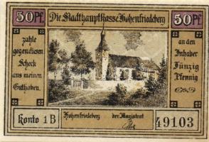 Német Birodalom/Weimari Köztársaság/ Hohenfriedeberg D.N. 25Pf(4x) + 50Pf(4x) + 75Pf + 1,25M 10klf d...