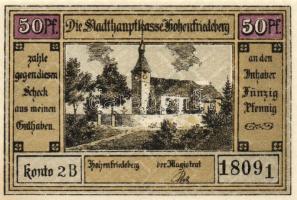 Német Birodalom/Weimari Köztársaság/ Hohenfriedeberg D.N. 25Pf(4x) + 50Pf(4x) + 75Pf + 1,25M 10klf d...