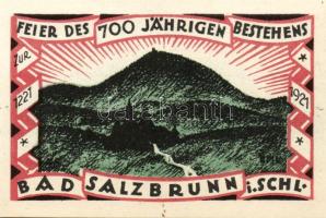 Német Birodalom/Weimari Köztársaság/ Ober-Salzbrunn 1921. 50Pf(5x) 5klf db, teljes sor T:I,I-