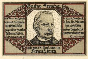 Német Birodalom/Weimari Köztársaság/ Kreuzburg D.N. 1M(3x) 3klf db, teljes sor T:I