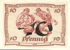 Német Birodalom/Weimari Köztársaság/ Arnstadt 1921. 10Pf(6x) 6klf db, teljes sor T:I