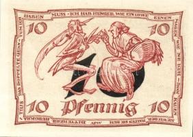 Német Birodalom/Weimari Köztársaság/ Arnstadt 1921. 10Pf(6x) 6klf db, teljes sor T:I