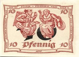 Német Birodalom/Weimari Köztársaság/ Arnstadt 1921. 10Pf(6x) 6klf db, teljes sor T:I