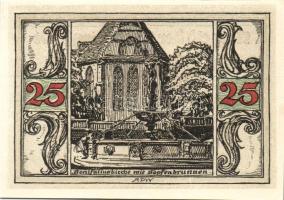 Német Birodalom/Weimari Köztársaság/ Arnstadt 1921. 25Pf(6x) 6klf db, teljes sor T:I