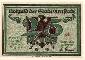 Német Birodalom/Weimari Köztársaság/ Arnstadt 1921. 25Pf(6x) 6klf db, teljes sor T:I