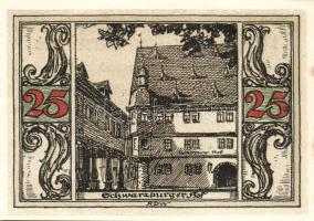 Német Birodalom/Weimari Köztársaság/ Arnstadt 1921. 25Pf(6x) 6klf db, teljes sor T:I