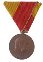 1908. Bosznia-Hercegovina Emlékérem Br kitüntetés mellszalaggal (36mm) T:1-,2 Hungary 1908. Bosnia and Herzegovina Medal Br decoration with ribbon (36mm) C:AU,VF NMK 274