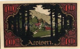 Német Birodalom/Weimari Köztársaság/ Arolsen 1921. 10Pf + 25Pf + 50Pf 3klf db, teljes sor T:I