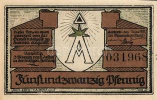 Német Birodalom/Weimari Köztársaság/ Arolsen 1921. 10Pf + 25Pf + 50Pf 3klf db, teljes sor T:I