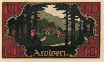 Német Birodalom/Weimari Köztársaság/ Arolsen 1921. 10Pf + 25Pf + 50Pf 3klf db, teljes sor T:I