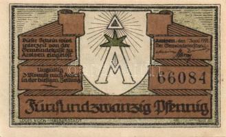 Német Birodalom/Weimari Köztársaság/ Arolsen 1921. 10Pf + 25Pf + 50Pf 3klf db, teljes sor T:I