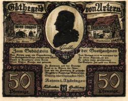 Német Birodalom/Weimari Köztársaság/ Artern 1921. 50Pf(6x) 6klf db, teljes sor T:I