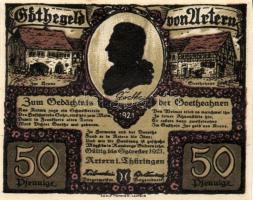 Német Birodalom/Weimari Köztársaság/ Artern 1921. 50Pf(6x) 6klf db, teljes sor T:I