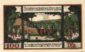 Német Birodalom/Weimari Köztársaság/ Ballenstedt 1921. 25Pf + 30Pf(4 részre szedhető:2x5 és 2x10Pf) ...