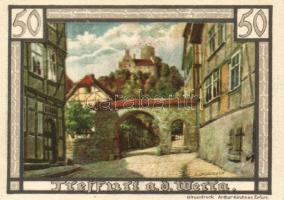 Német Birodalom/Weimari Köztársaság/ Treffurt 1921. 50Pf(6x) 6klf db, teljes sor T:I