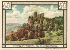 Német Birodalom/Weimari Köztársaság/ Treffurt 1921. 50Pf(6x) 6klf db, teljes sor T:I