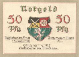 Német Birodalom/Weimari Köztársaság/ Treffurt 1921. 50Pf(6x) 6klf db, teljes sor T:I