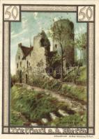 Német Birodalom/Weimari Köztársaság/ Treffurt 1921. 50Pf(6x) 6klf db, teljes sor T:I