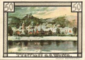 Német Birodalom/Weimari Köztársaság/ Treffurt 1921. 50Pf(6x) 6klf db, teljes sor T:I