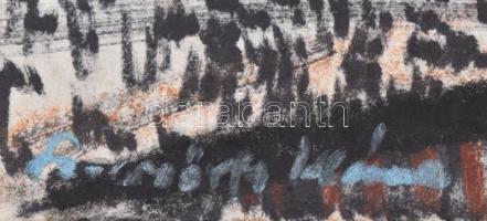 Sz. Győrfy Klára (1925-2008): Szénosztályozó (Tatabánya). Vegyes technika, papír, paszpartuban, jelz...