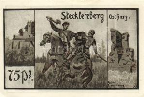 Német Birodalom/Weimari Köztársaság/ Stecklenberg 1921. 75Pf(4x) 4klf db, teljes sor T:I-