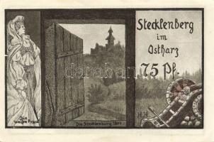 Német Birodalom/Weimari Köztársaság/ Stecklenberg 1921. 75Pf(4x) 4klf db, teljes sor T:I-