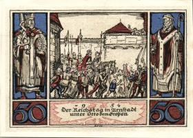 Német Birodalom/Weimari Köztársaság/ Arnstadt 1921. 50Pf(6x) 6klf db, teljes sor T:I