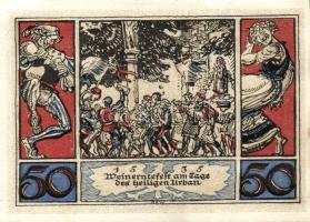 Német Birodalom/Weimari Köztársaság/ Arnstadt 1921. 50Pf(6x) 6klf db, teljes sor T:I