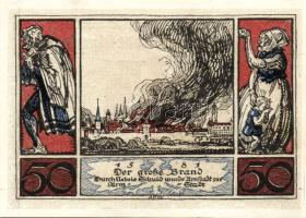 Német Birodalom/Weimari Köztársaság/ Arnstadt 1921. 50Pf(6x) 6klf db, teljes sor T:I