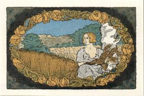 Német Birodalom/Weimari Köztársaság/ Stammbach 1921. 25Pf + 50Pf + 75Pf + 99Pf 4klf db, teljes sor T...