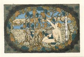 Német Birodalom/Weimari Köztársaság/ Stammbach 1921. 25Pf + 50Pf + 75Pf + 99Pf 4klf db, teljes sor T...