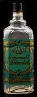 No. 4711 (4711 Eau de Cologne) Legfinomabb Ó-levendula parfümös/kölnis üveg, eredeti kissé kopott kartondobozában, a fedelén plüsshatású borítással, üveg: 15x5x4,5 cm, doboz: 18x8x5 cm