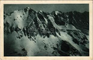 1918 Tátra, Magas-Tátra, Vysoké Tatry; Tátra-csúcs a Hincói tavaktől. Schmidt G. 1917/9. / Die Tatra-Spitze / Velká Vysoká / mountain peak (EK)