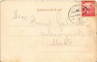 1918 Tátra, Magas-Tátra, Vysoké Tatry; Menguszfalvi-völgy és Poprád. Kunstverlag v. F. Pietschmann N...