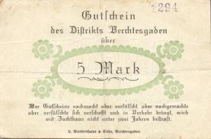 Német Birodalom/Weimari Köztársaság/Berchtesgaden 1919.4.29. 5M, 10M, 20M T:II/III