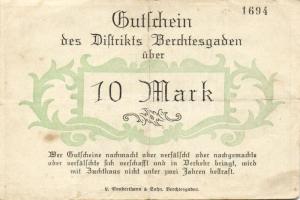 Német Birodalom/Weimari Köztársaság/Berchtesgaden 1919.4.29. 5M, 10M, 20M T:II/III