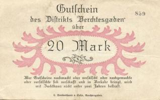 Német Birodalom/Weimari Köztársaság/Berchtesgaden 1919.4.29. 5M, 10M, 20M T:II/III