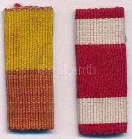 1908. "Bosznia-Hercegovina Emlékérem" kitüntetés szalagsávja + Oszmán Birodalom 1915. &quo...