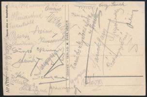 1928 Apatin (Abthausen), Fő utca, autóbusz és járókelők, szecessziós épület, Stefan Mohr és Peter Po...