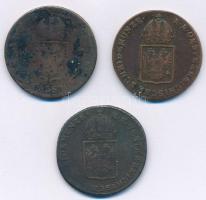 1816A 1kr Cu + 1816B 1kr Cu + 1816S 1kr Cu T:2-,3