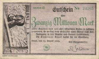 Német Birodalom/Weimari Köztársaság/Beuel 1923.8.15. 20.000.000M T:II