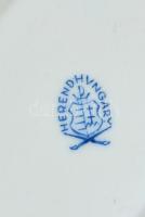 Herendi virágmintás kistálka, kézzel festett, jelzett, apró kopásokkal, 7,5x9,5 cm