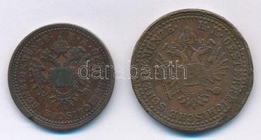 1851B 1kr Br + 1851B 2kr Br T:2,2- ph