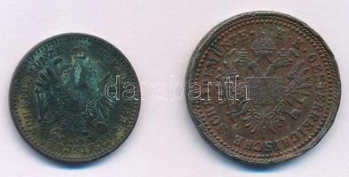 Ausztria 1851A 1kr Cu + 1858A 1kr Cu T:2,2- patina 
Austria 1851A 1 Kreuzer Cu + 1858A 1 Kreuzer Cu...